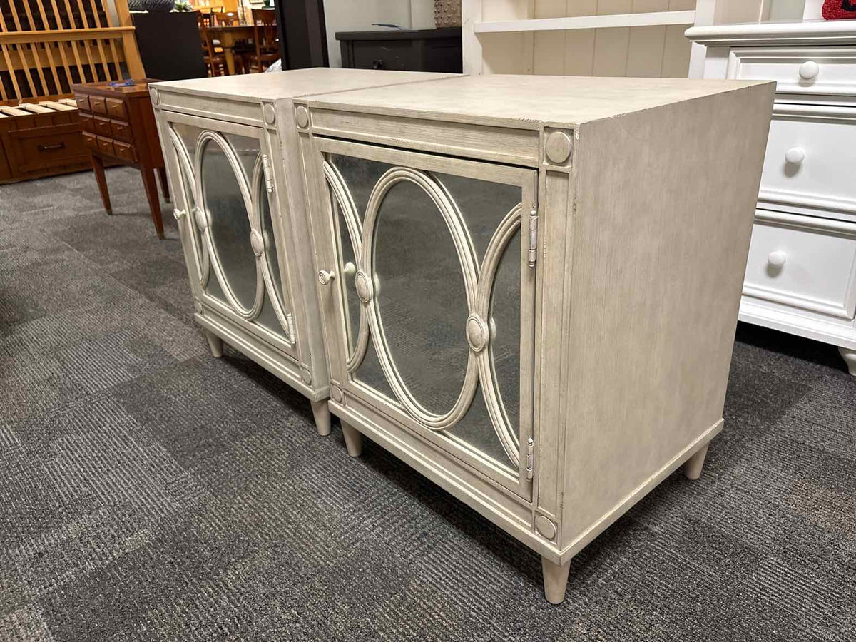 Pair of RH 'Elodie' Storage Nightstands