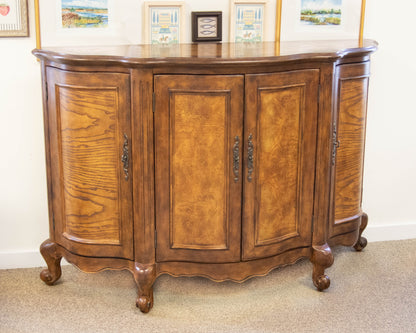 Hooker Furniture "Seven Seas" 4 Door Burled Walnut Server