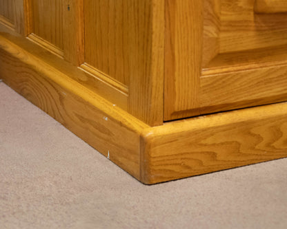Golden Oak Roll-Top Desk