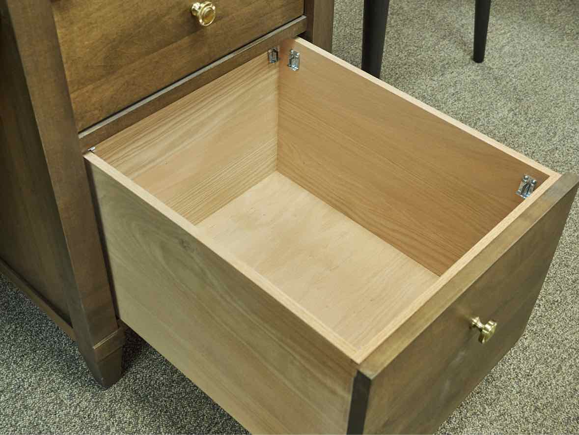 Gat Creek"Monaco" Maple Desk in Classic Bean Finish with 7 Drawers