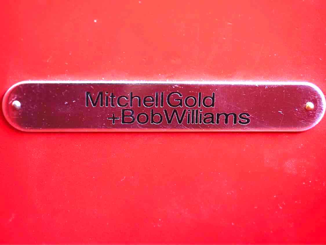 Mitchell Gold Espresso Desk W/ Chrome Base
