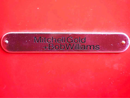 Mitchell Gold Espresso Desk W/ Chrome Base