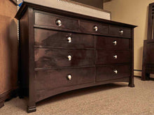 Stickley 'Glasgour' Collection 9 Drawer Dresser in Dark Cherry Finish