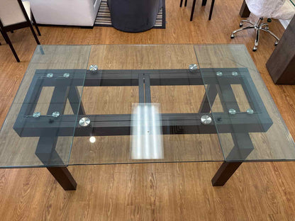 Calligaris Hyper Extension Dining Table & Set of 4 Curved Back Chairs