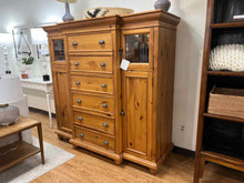 Pine Chest w/ Bookend Cabinets