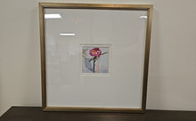 'Milk Bottle Floral C' in Champagne Frame