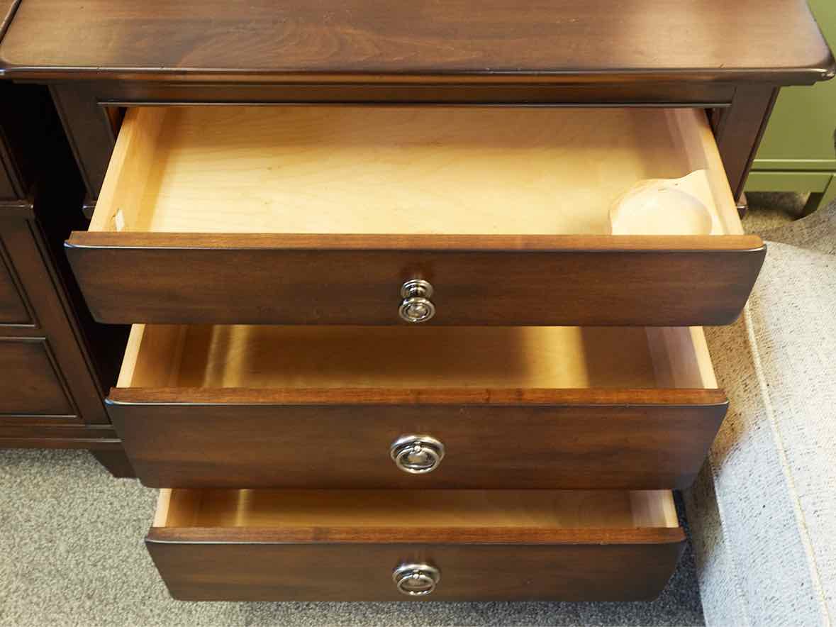 Pair of West Brothers Furniture Mahogany Finish  3 Drawer Nightstand