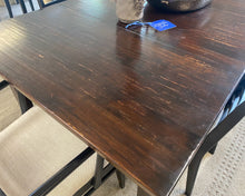 Maple Dining Table with Dark Distressed Finish