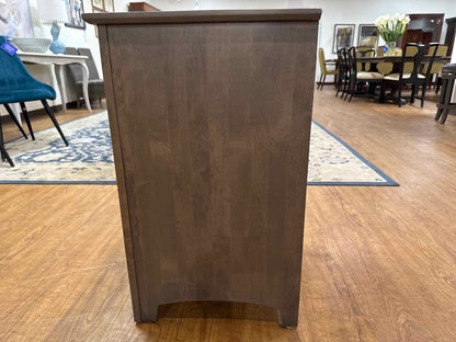 Three Drawer Washed Grey Nightstand