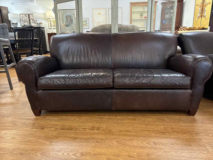 Pottery Barn 'Manhattan' Leather Sofa