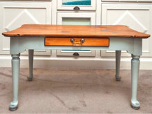 Custom Pine Top Cookie Corner Cocktail Table