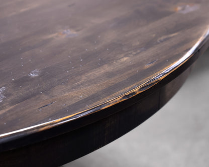 Canadel Distressed Black Round Kitchen Table
