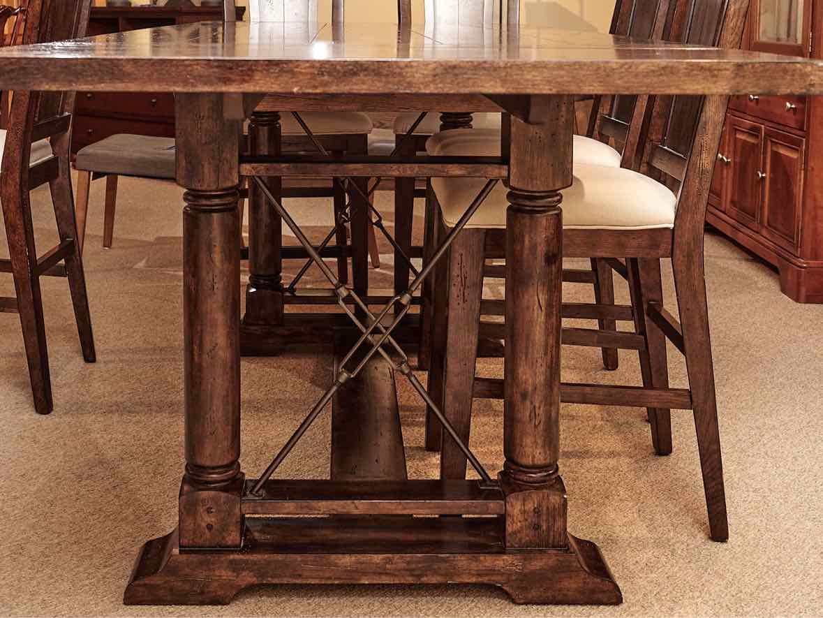 Broyhill Attic Heirlooms Collection High Top Table &  6 Chair& Bench Set