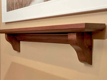 Cherry Stained Pine Mantel Shelf