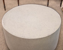 Round Faux Stone Cocktail Table