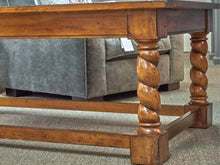 Rustic Barley Twist Cocktail Table