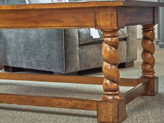 Rustic Barley Twist Cocktail Table