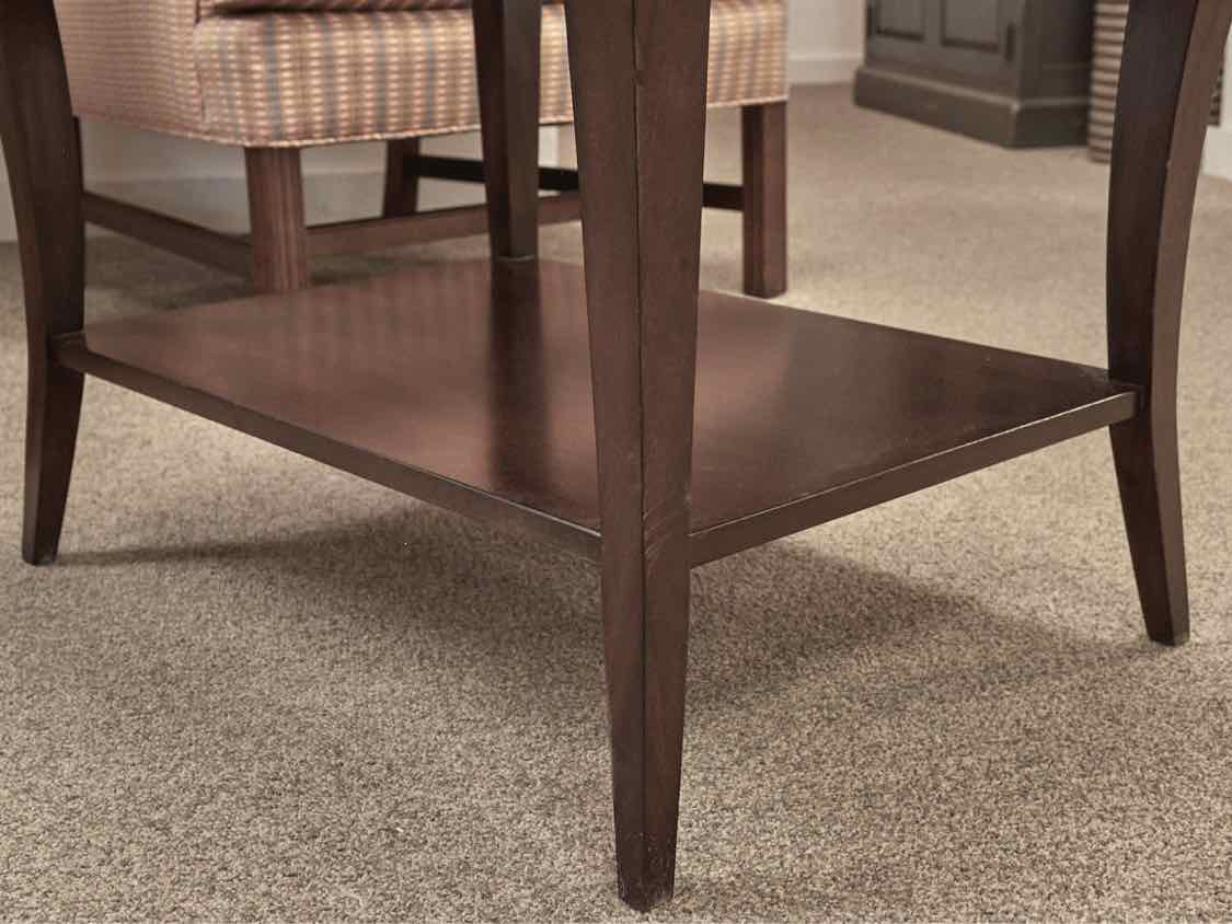 Ethan Allen 'Barry More' Dark Stain Finish 1 Drawer Side Table