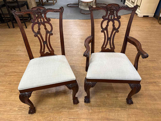 Ethan Allen Mahogany Dining Set w/ 8 Chairs