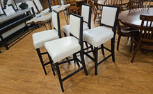Mitchell Gold Set of 4 Leather Bar Stools
