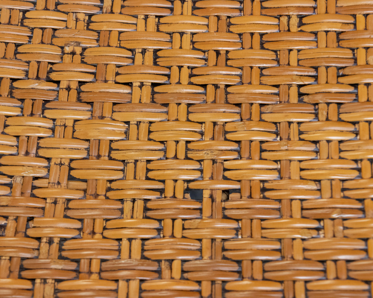 Palacek Bamboo Rattan Wicker Barrel Chair in Honey Finish
