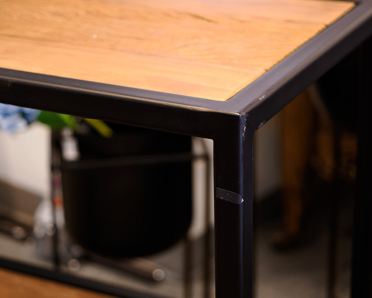 Open Shelf Two-Tier Console Table