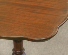 Solid Mahogany "Pie Crust" Accent Side Table