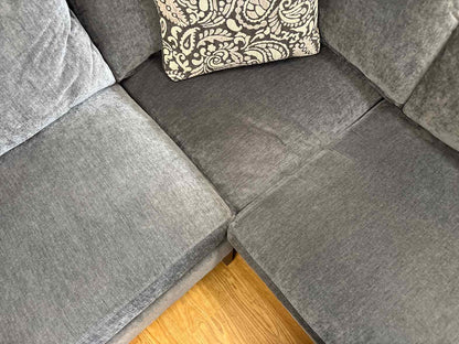 Circle Furniture 2-Piece Sectional in Deep Grey