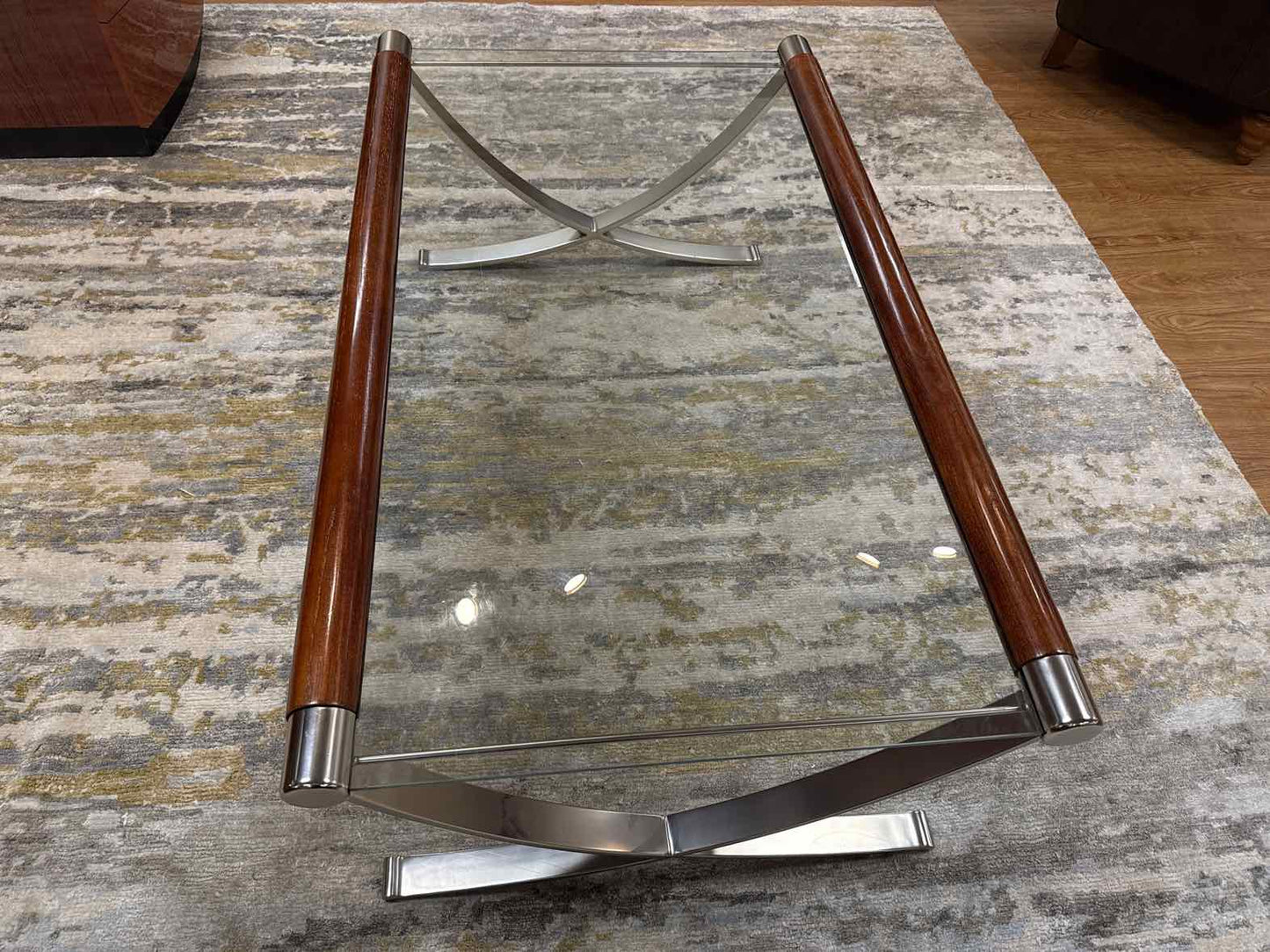 Glass Top Cocktail Table