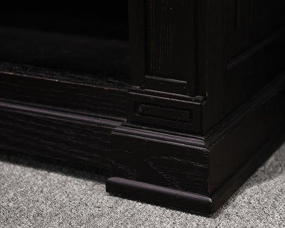 Restoration Hardware Library Bookcase Wall Unit in Black Finish Oak