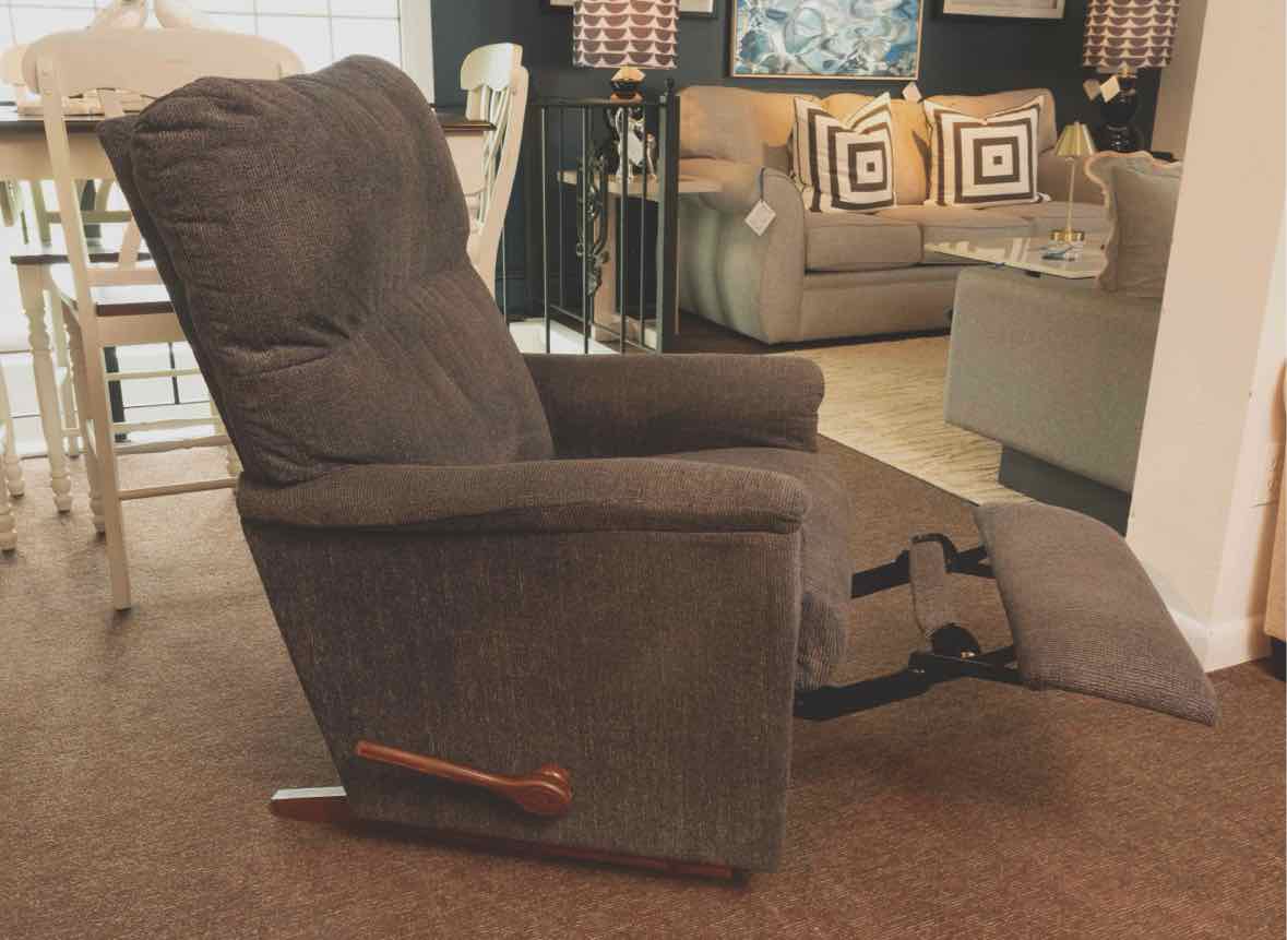 La-Z-Boy Rocker Recliner In 'Charcoal Grey' Upholstery