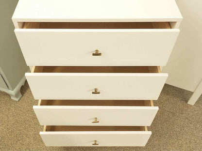 White Four Drawer Chest