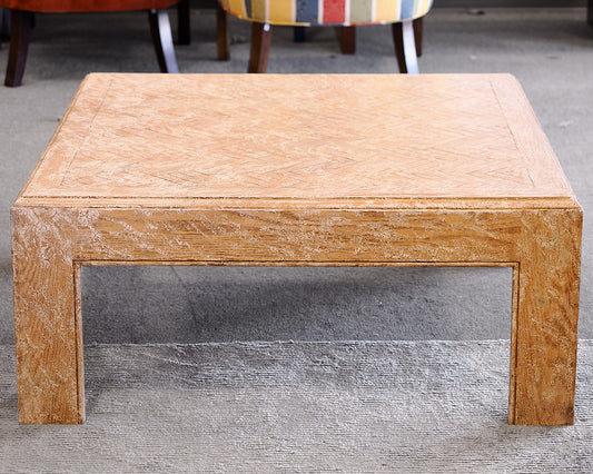 Minton-Spidell Rustic Herringbone Cocktail Table