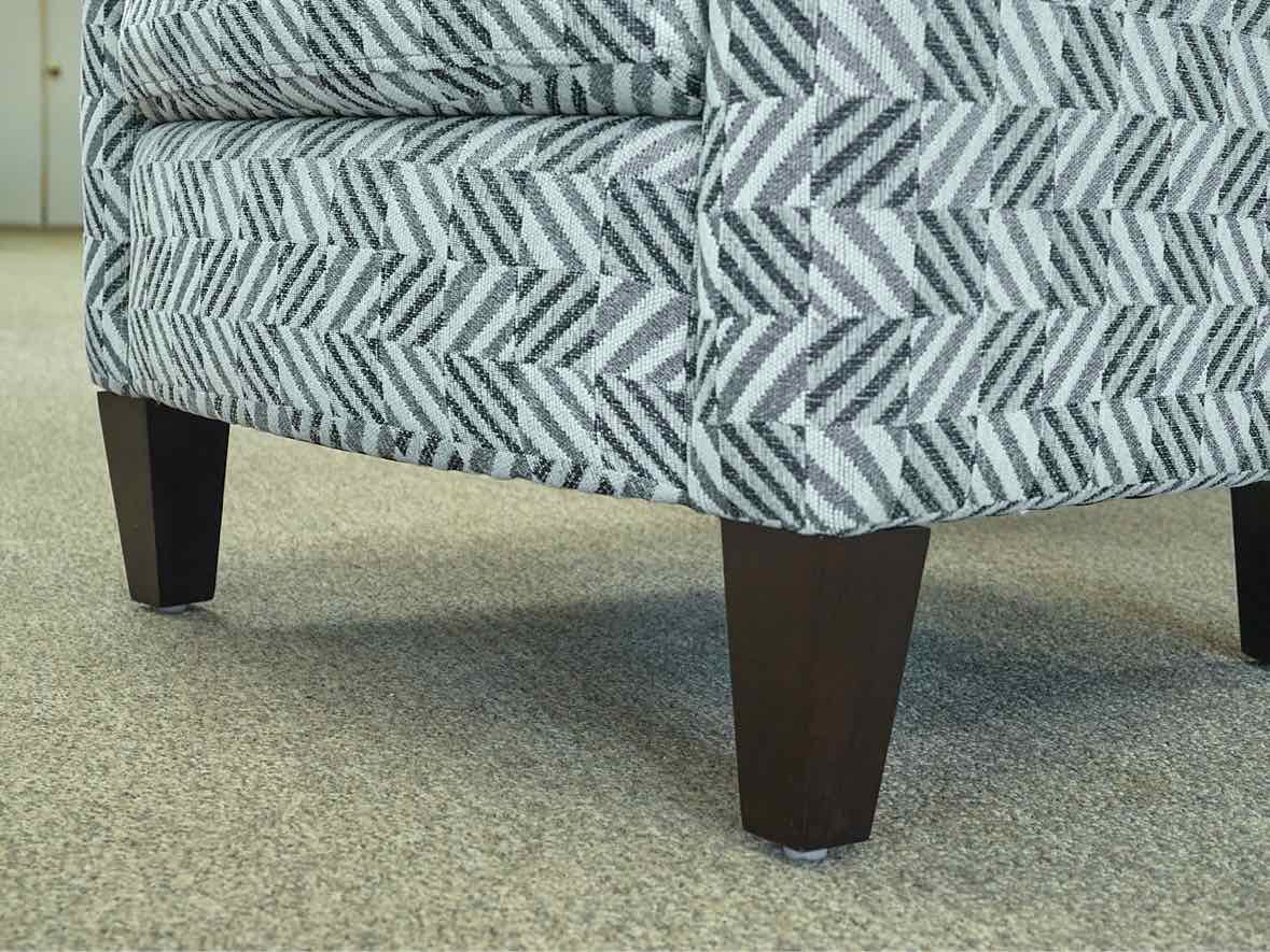 Max Home  Accent Chair in Checkmate Graphite Upholstery