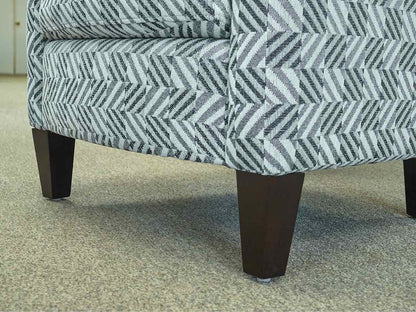 Max Home  Accent Chair in Checkmate Graphite Upholstery