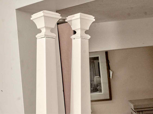Queen Ivory Panel 4 Post  Bed