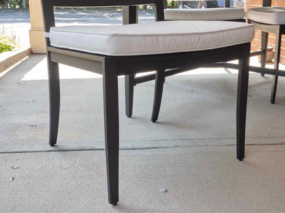 Ethan Allen 'Nod Hill' Black Aluminum Outdoor Dining Set