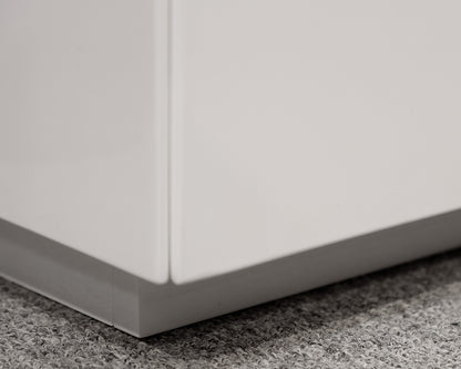 White 3 Drawer Media/Console Table