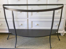 Wrought Iron Demilune Consoles
