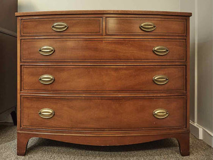Bowfront Dresser in Light Mahogany