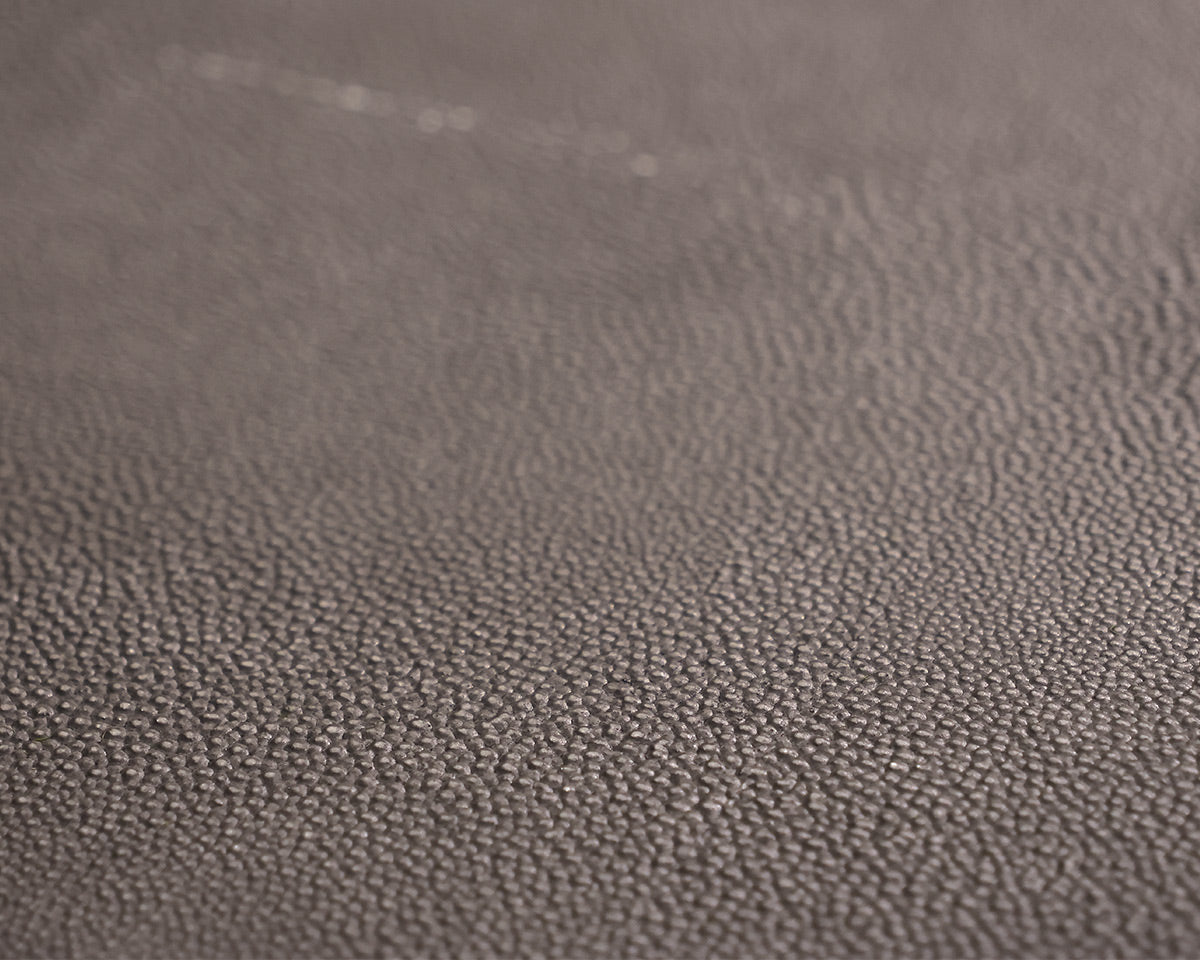 RH Graydon Plinth Cocktail Table in Grey Shagreen on Brushed Brass Base