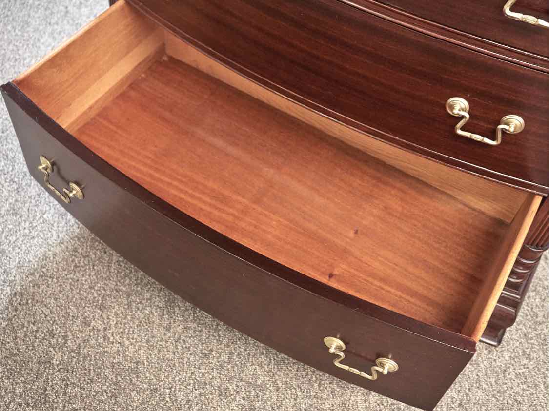 Mahogany 6 Drawer Chest on Chest