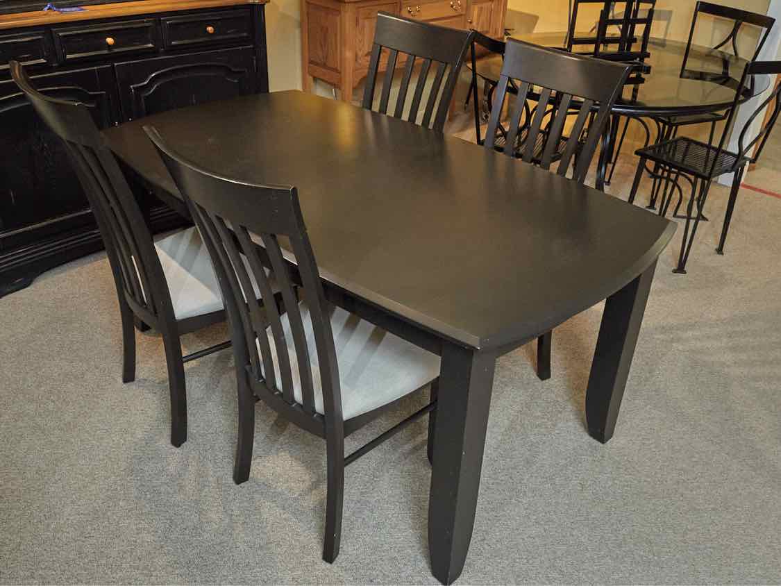 Canadel  Dark Espresso Finish 2 Leaves Table &  4 Chair Set