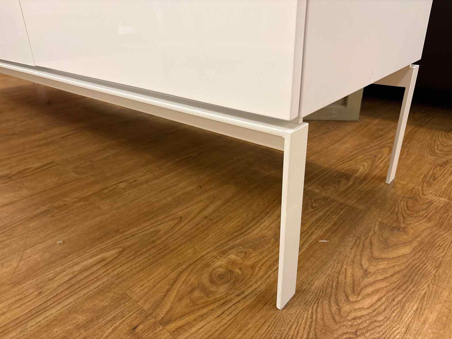 Contemporary White Lacquer Console