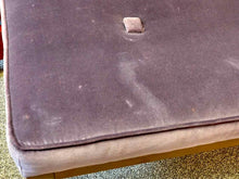 Cherry Bench with Purple Upholstery