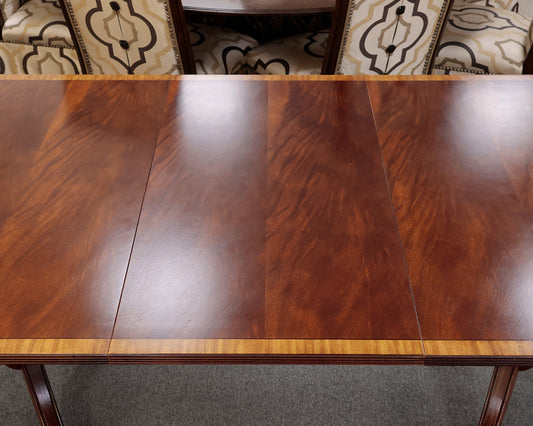 Ethan Allen "Abbot" Mahogany Double Pedestal Dining Table