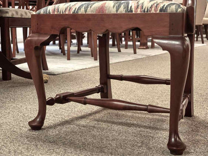 Eldred Wheeler Cherry Double Pedestal Dining Table & Set of Six Chairs