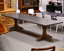 Zinc Top 10' Trestle Dining Table in Pine