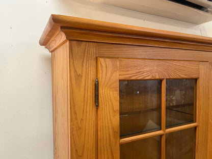 Golden Oak China Cabinet