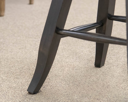 Canadel Expanding Pub-Height Table & Set of 6 Counter Stools in Grey Finish